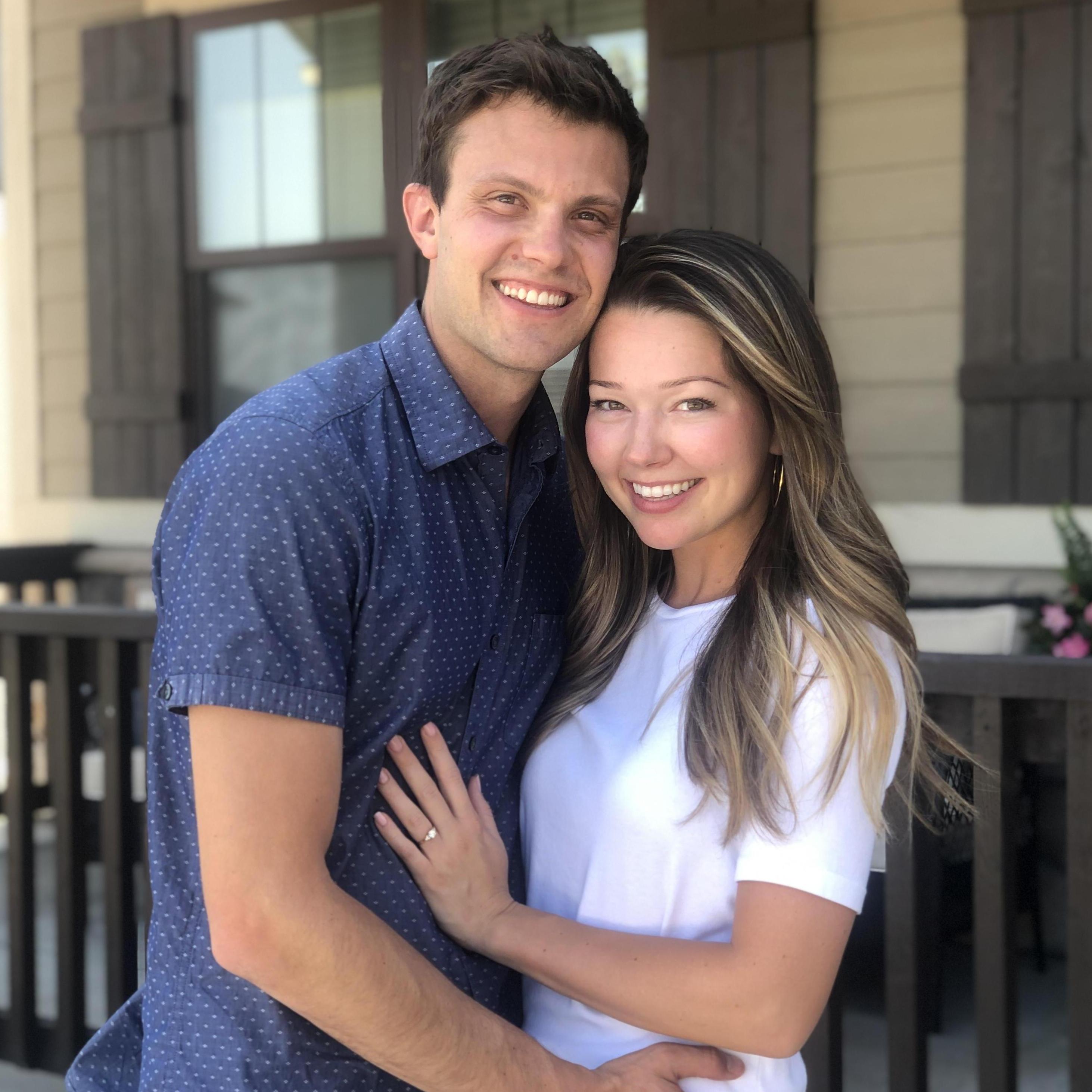 At our engagement party!