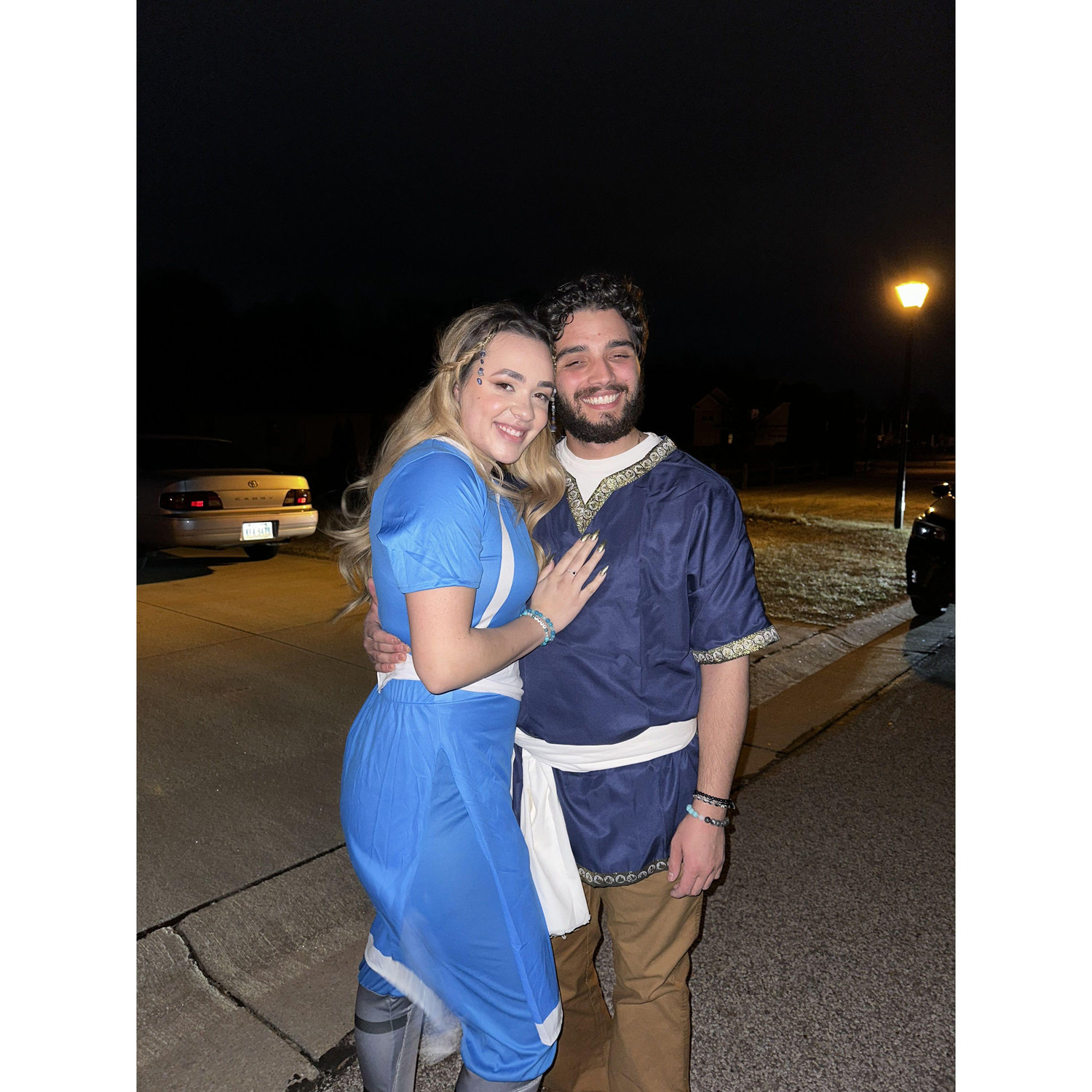We dressed up for the premier of the live action show Avatar 😂