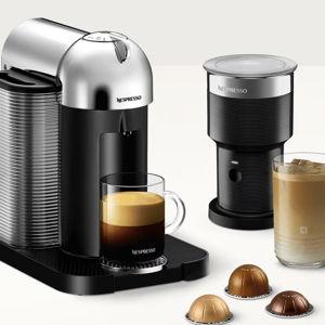 Vertuo Chrome & Aeroccino XL Milk Frother