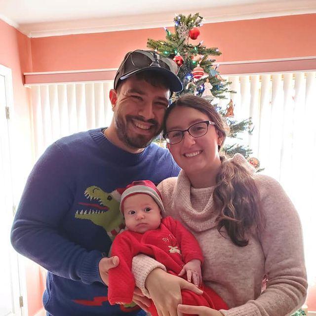 Christmas with our 3-month old!