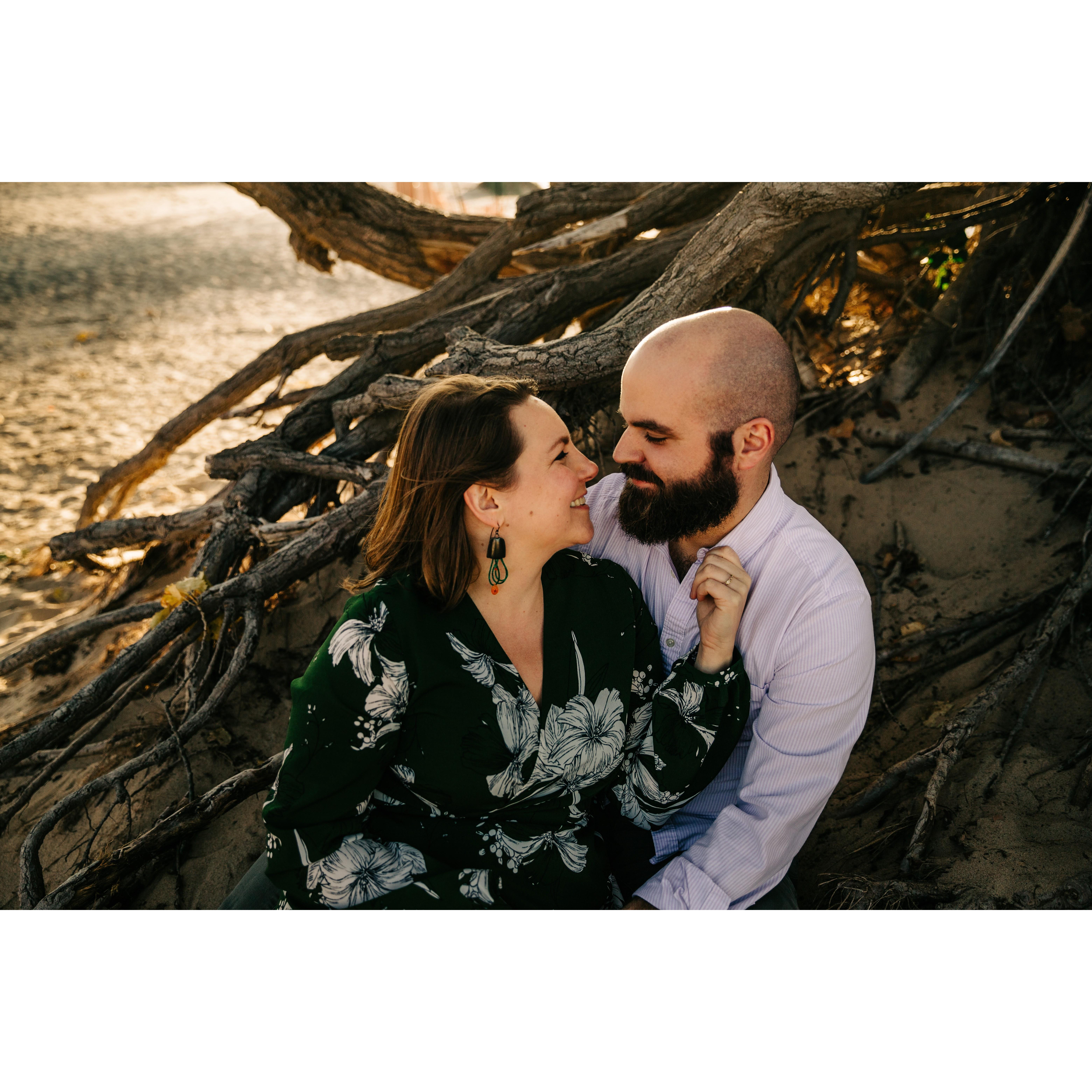 Warren Dunes State Park - Engagement photo by www.rachelskyephoto.com