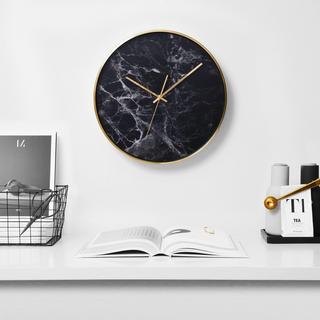 Structure Marble Wall Clock