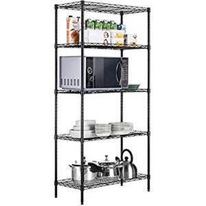 AmazonBasics 4-Shelf Shelving Unit - Black