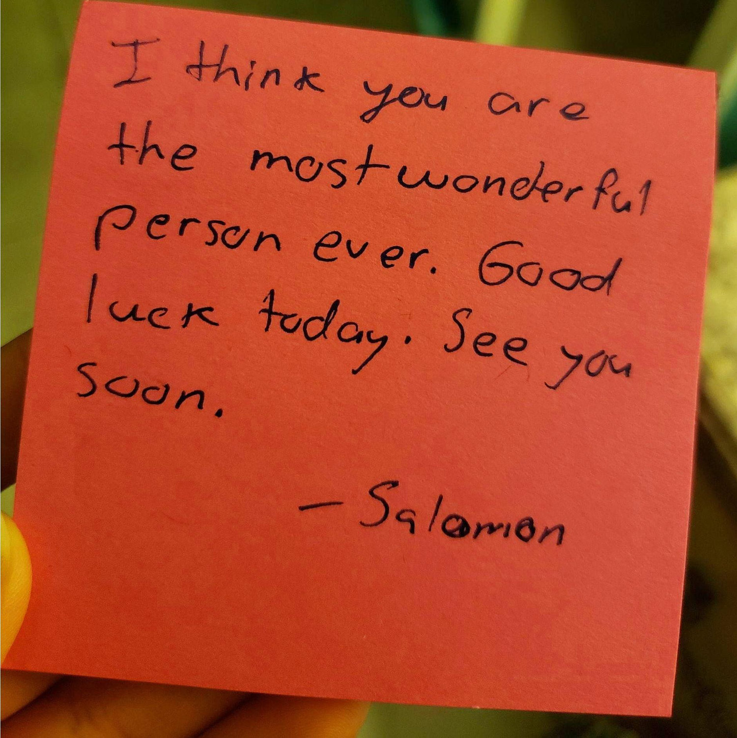 Sending virtual sticky notes.