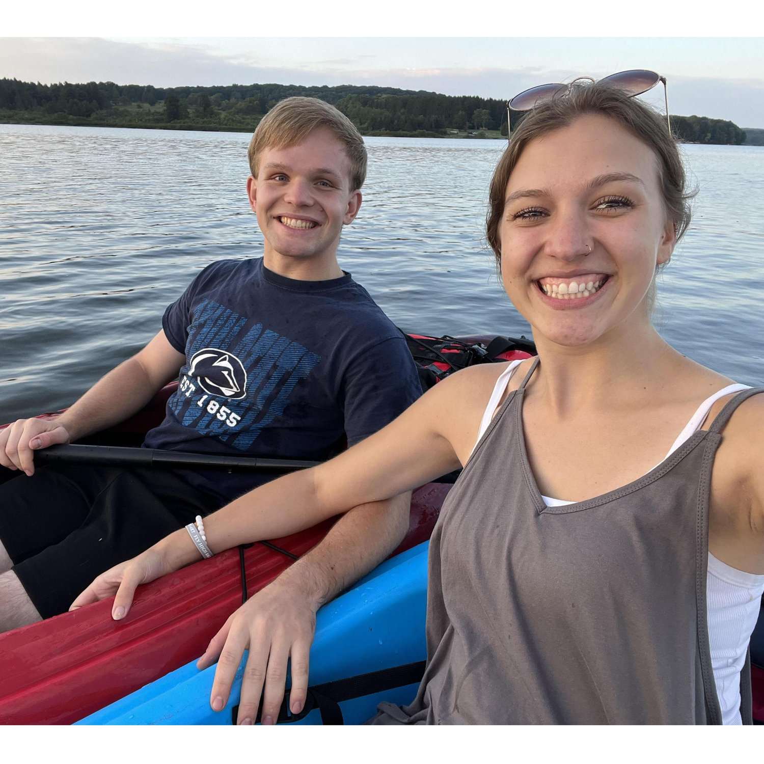 This was our last date before the Fall 2023 semester started. We went kayaking and then for dinner at the Pirate's Cove. We also found out our friends were engaged this evening!