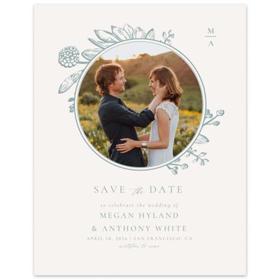White Country Wedding Digital Save the Date - Preciada Photo