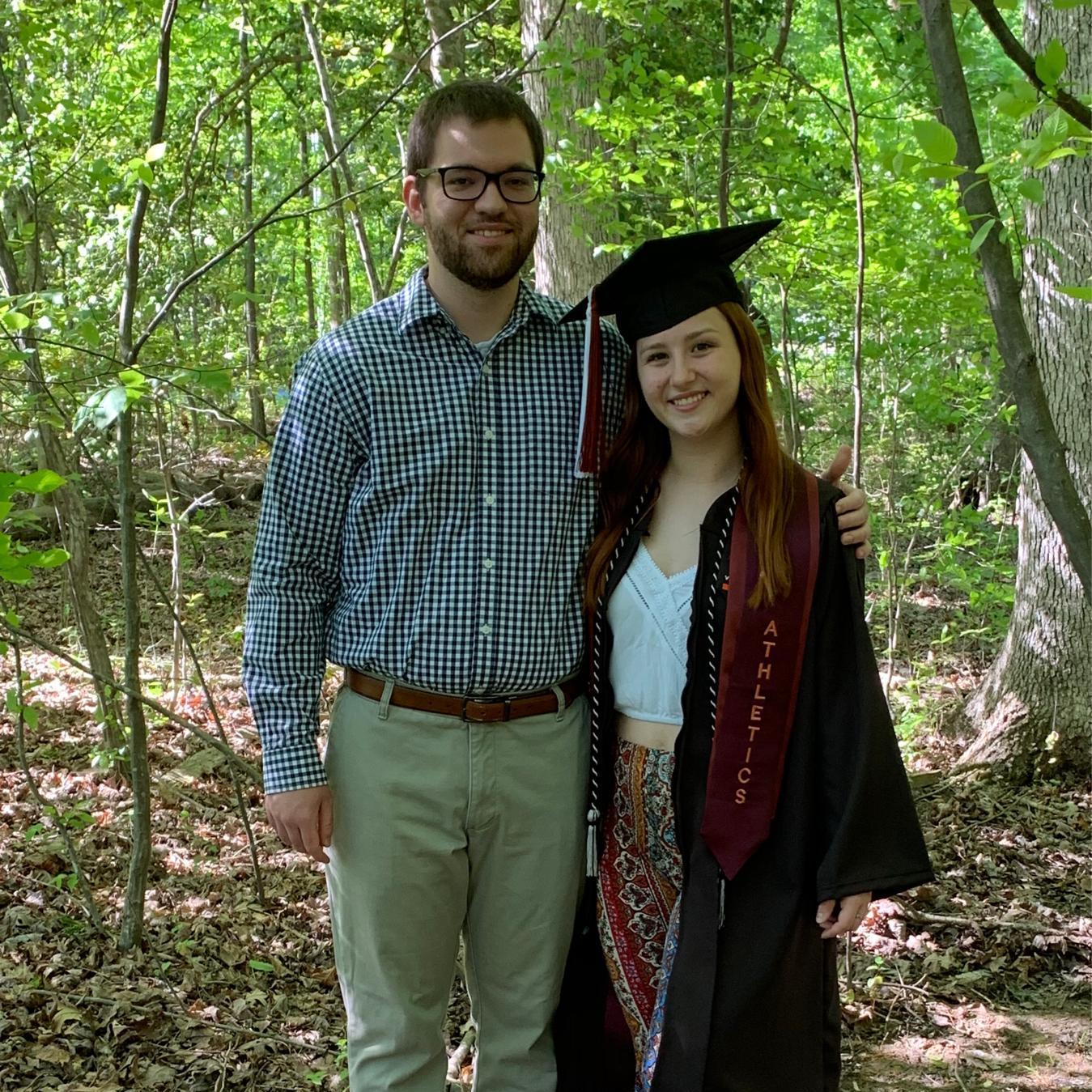 Delaney's (at-home) graduation in 2020