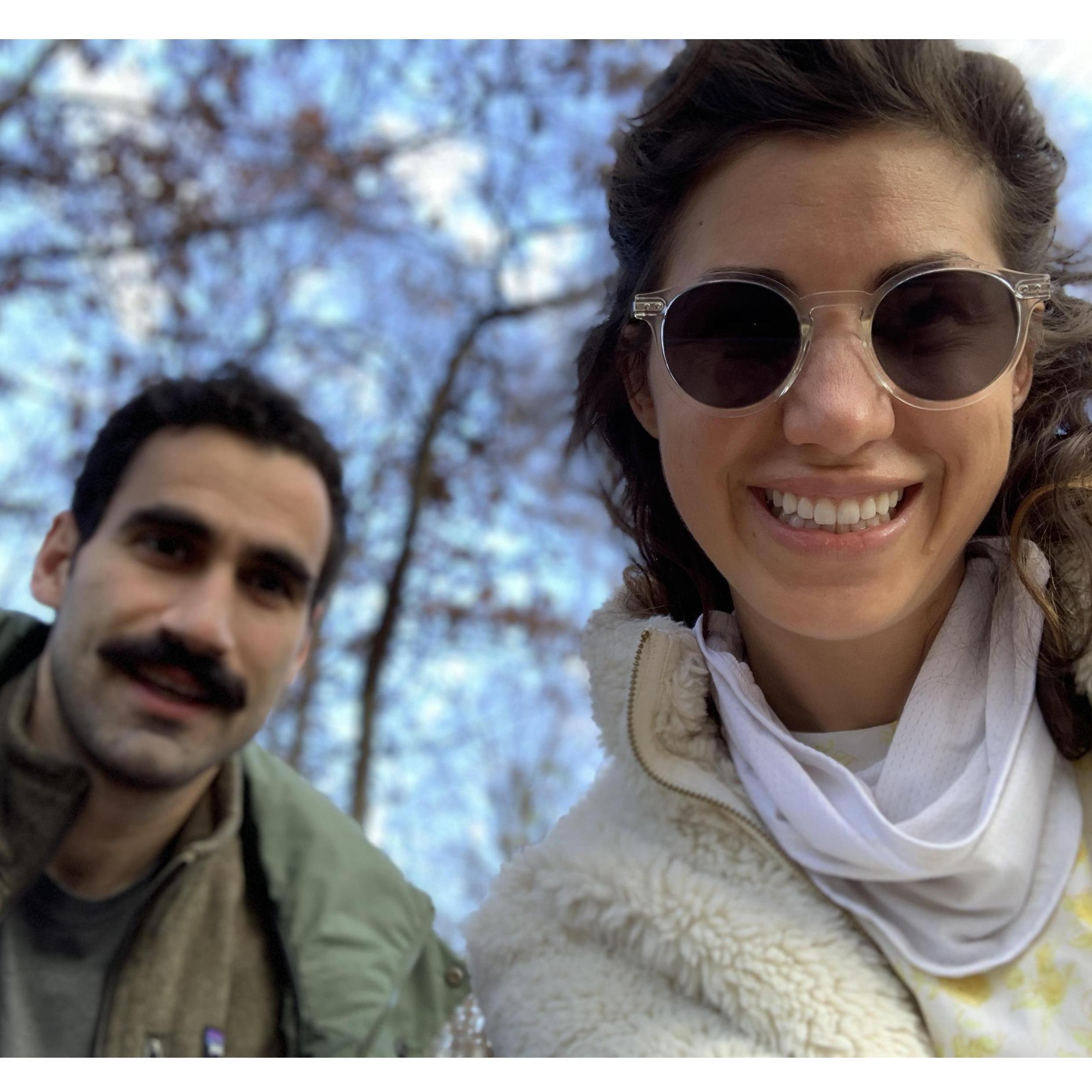 selfie in the woods, Take 1