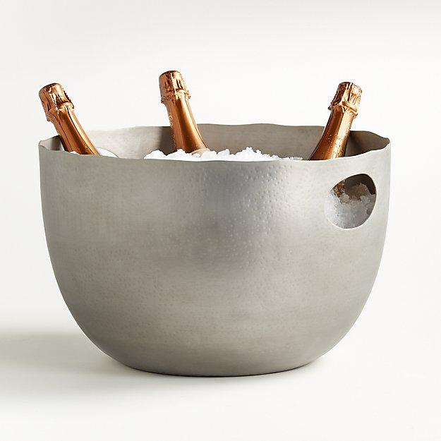 Blake Brushed Silver Beverage Tub