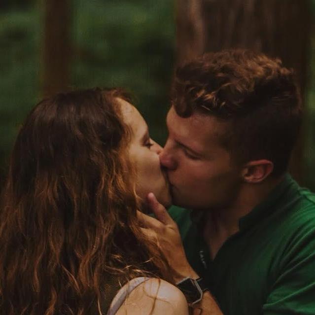 We saved our first kiss for the moment she agreed to marry me