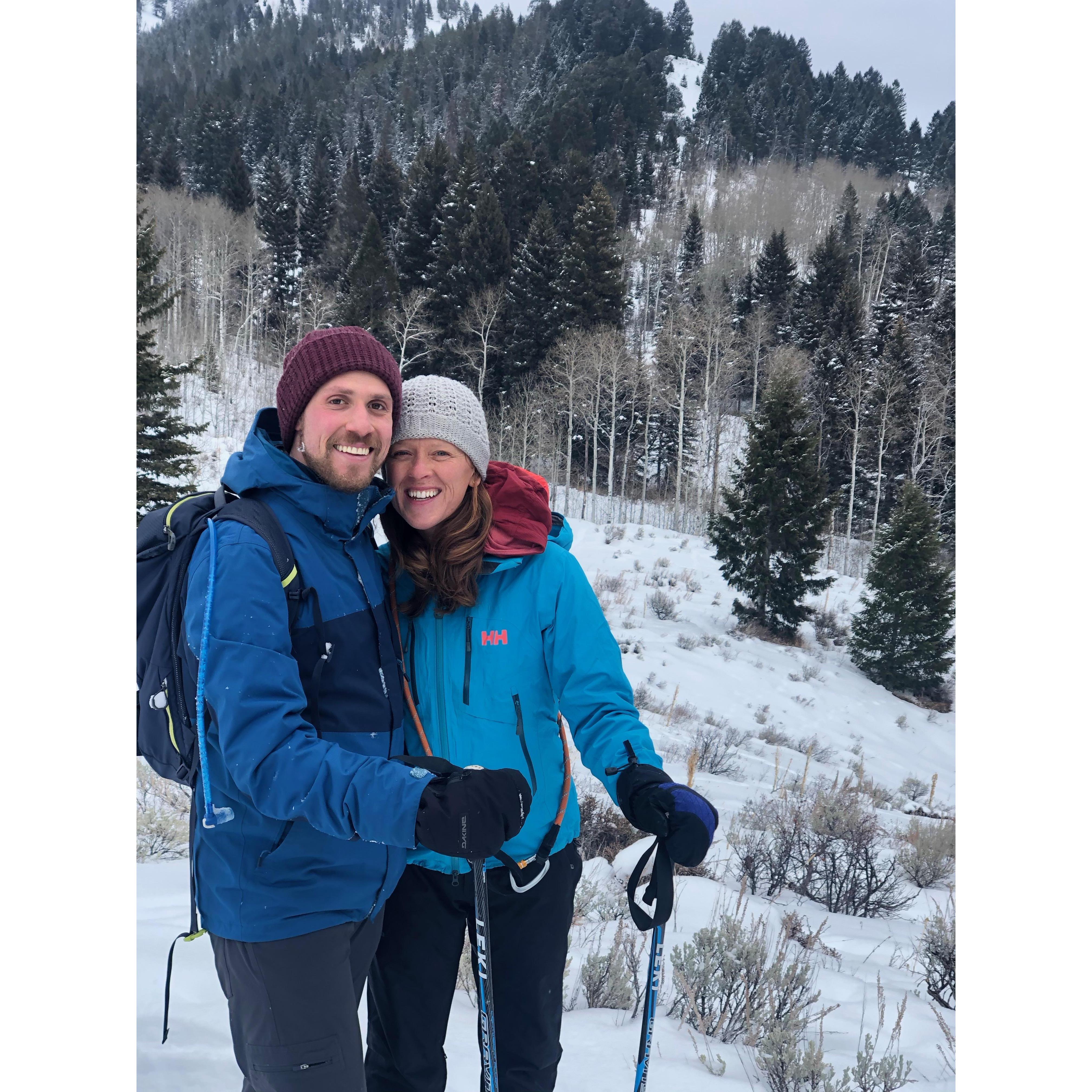 Snowshoeing in Wyoming