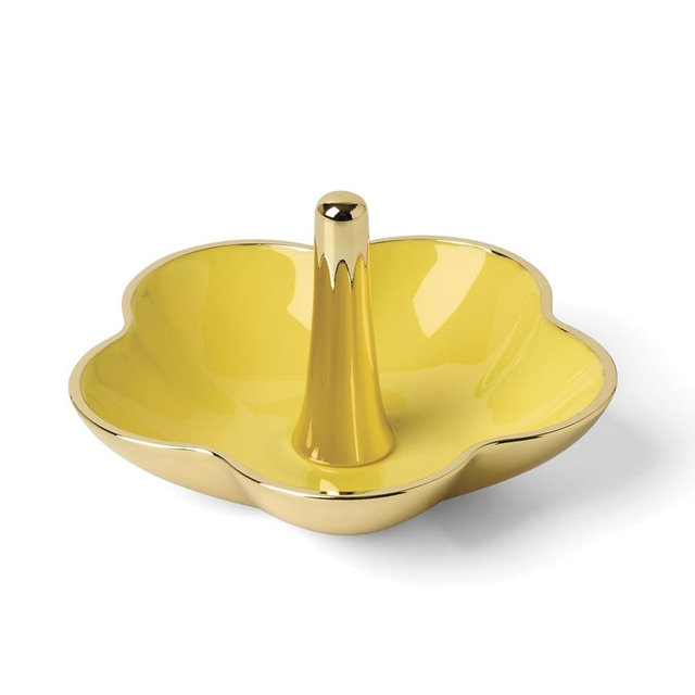 kate spade new york Make It Pop Metal Ring Dish, Yellow