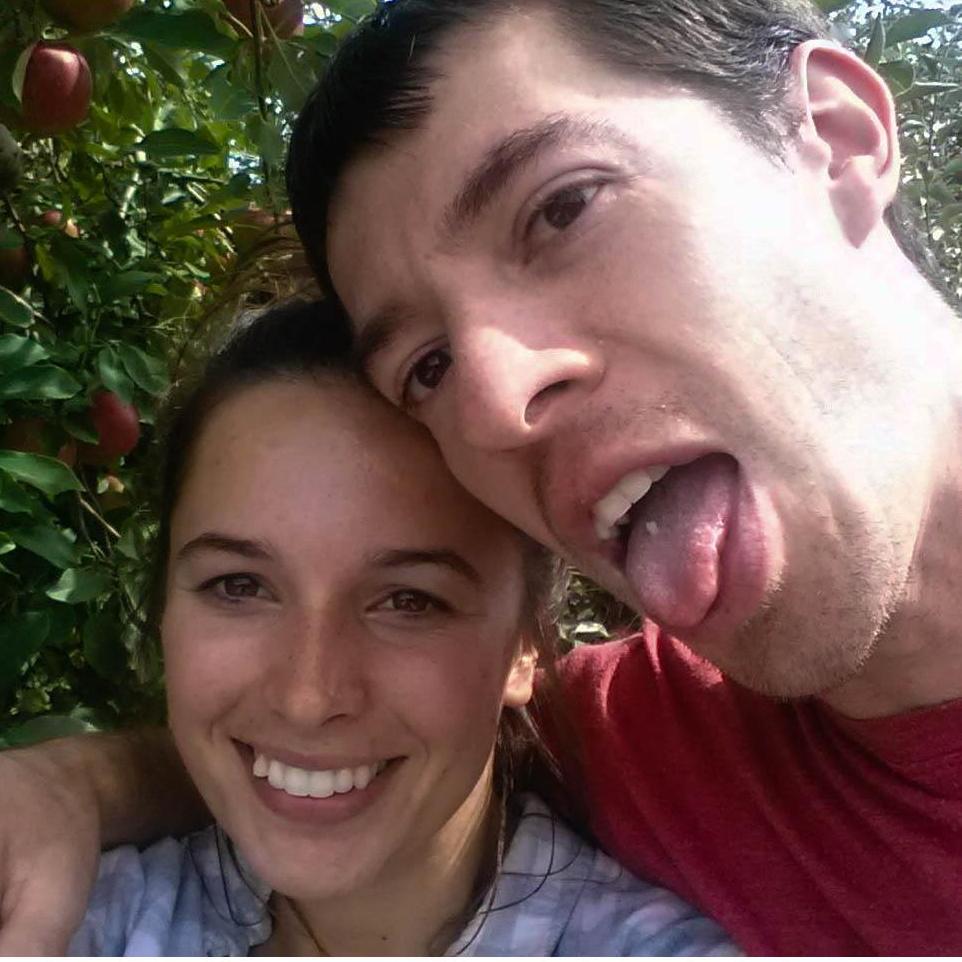 Picking apples with the apple of my eye