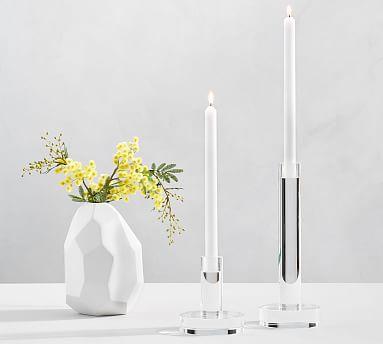 Cheyenne Glass Candlesticks, Small