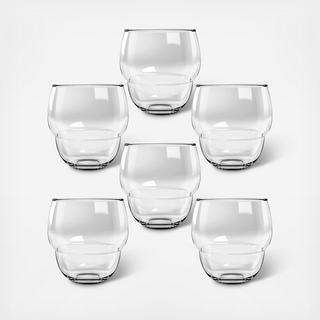 Stacking Bubble Acrylic Tumbler, Set of 6