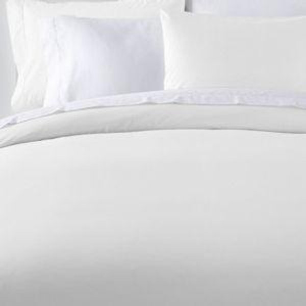 LL Bean Cotton Percale Comforter in White (King)