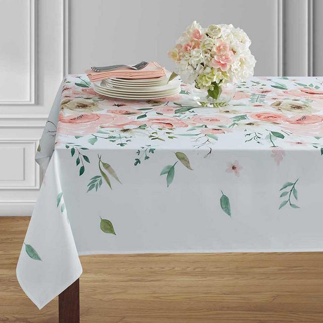 Benson Mills for Bloomingdale's Emme Indoor Outdoor Spillproof Coral Tablecloth, 104" x 60" - 100% Exclusive