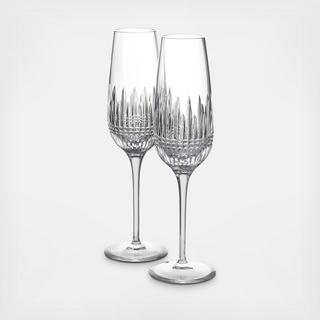 Lismore Diamond Essence Champagne Flute, Set of 2