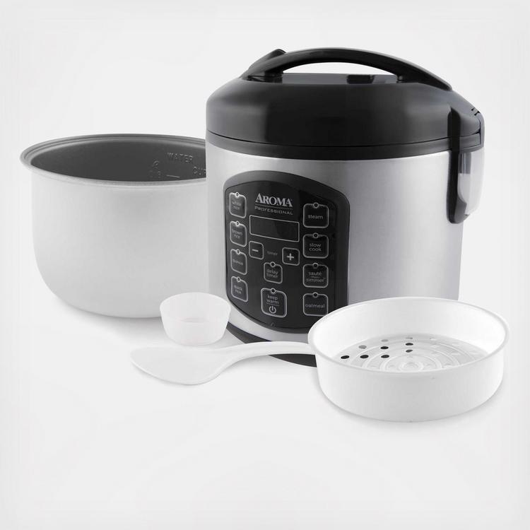 Aroma Stainless Steel Kitchen Food Steamer And Digital Rice Warmer
