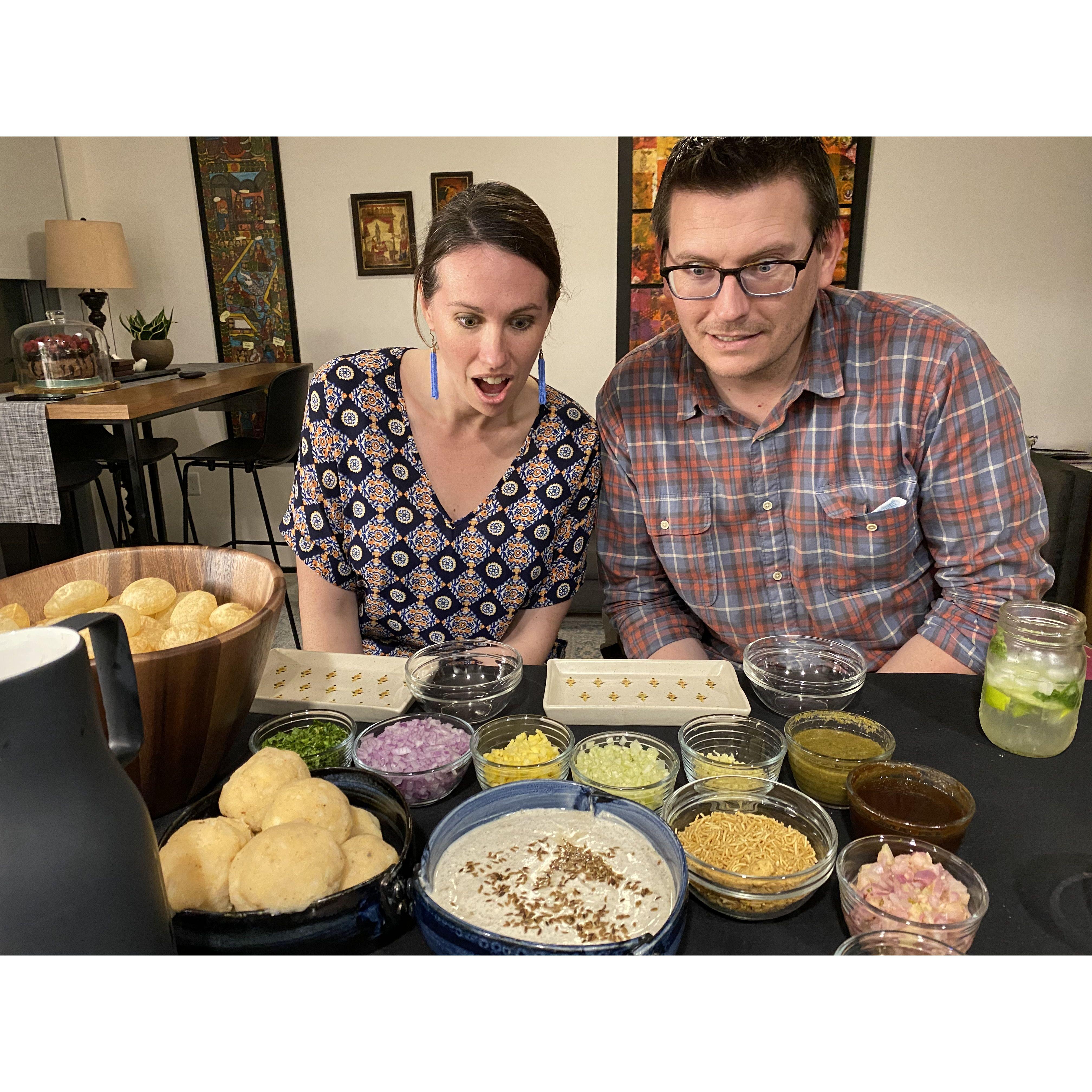 September 26, 2020, Pani Puri with Rak and Mona