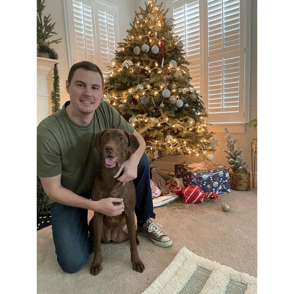 Ricky and our labradaughter Finley