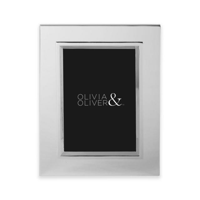 Olivia & Oliver Madison 5-Inch x 7-Inch Silver Plated Picture Frame