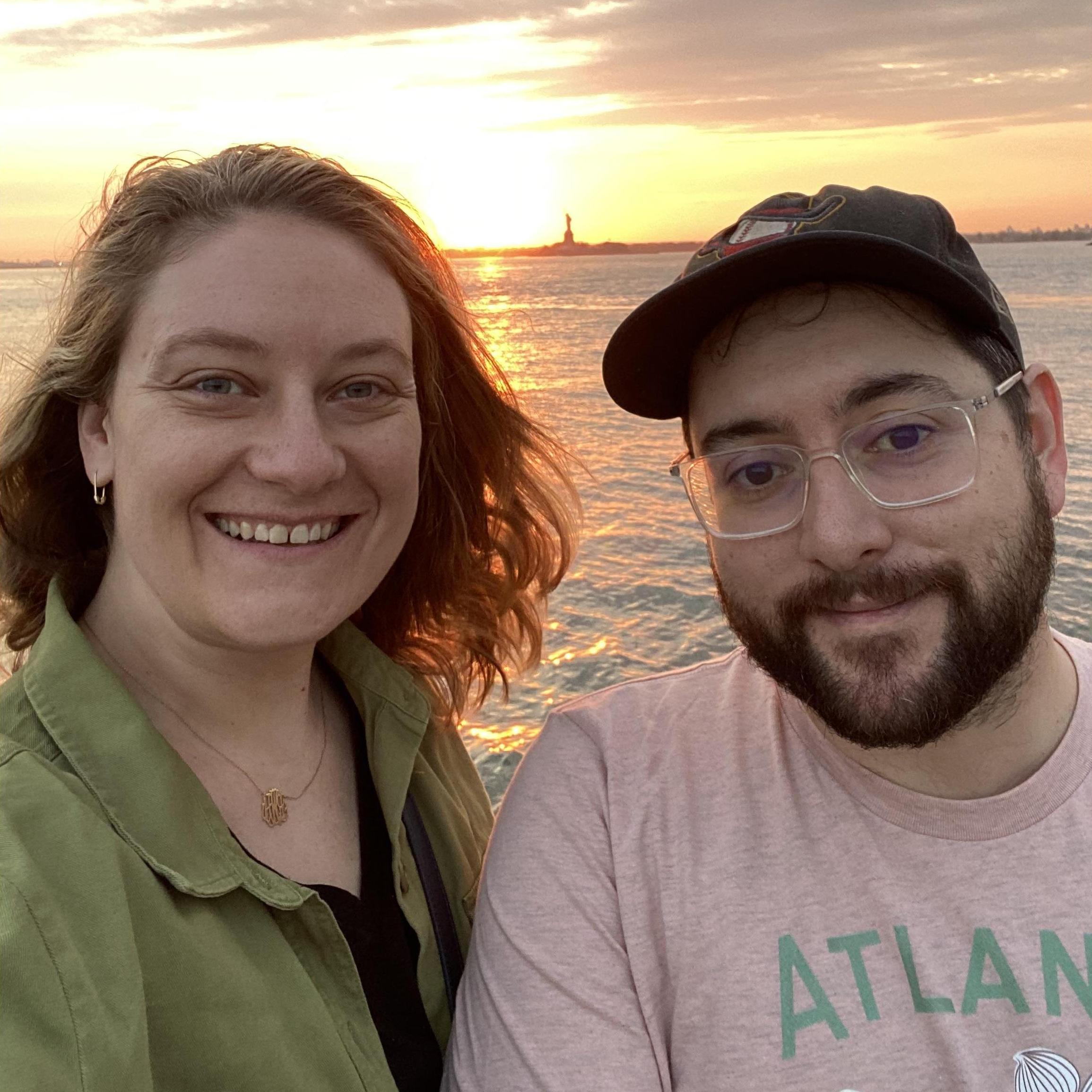 The sun is setting on our time in Brooklyn! Red Hook pier, May 21, 2021.
