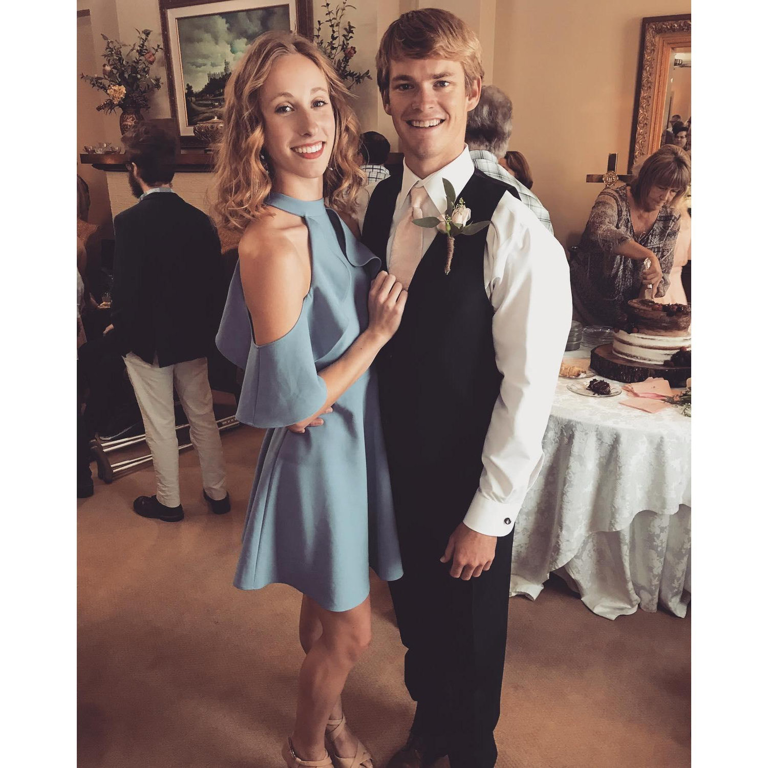 Our first wedding together! Thank you to Peyton and Ainsley Rucker for giving him a plus-one!