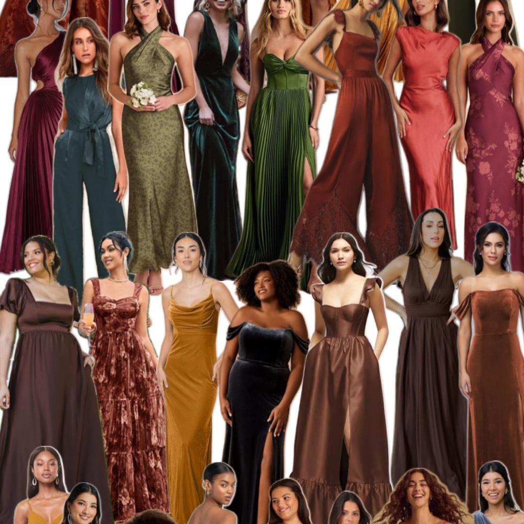 Dress code inspiration. Think jewel/earthy tones.