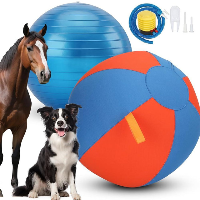 Deerift 18" Herding Ball for Dogs - Upgraded Material, Durable Dog Training Toy, Suitable for Border Collies, Australian Shepherds, and Other Medium to Large Herding Dog Ball