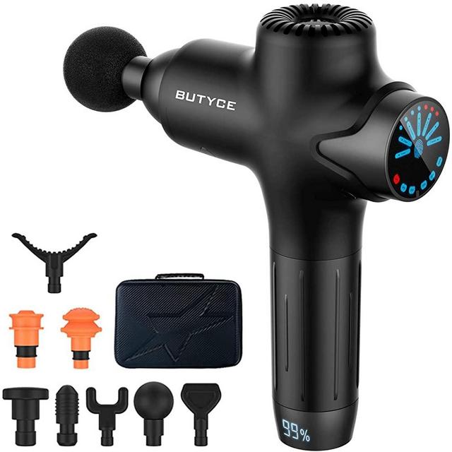 Massage Gun, Deep Tissue Massager, Percussion Massage Gun for Athlete, Super Quiet Portable Electric Sport Massager, Massage Gun Deep Tissue of Y8 Pro Max（Black）