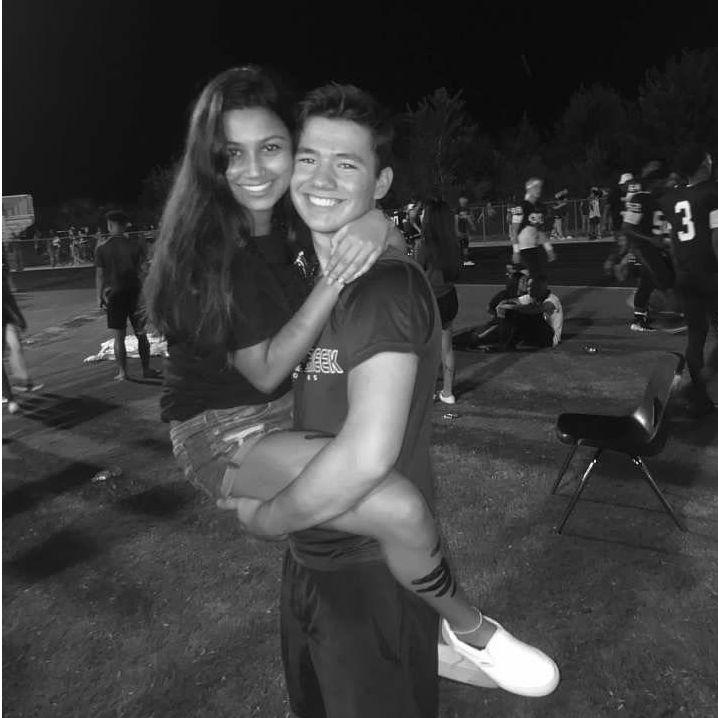 A high school football game in 2017. We were young, figuring things out, but somehow it already felt like home with each other.