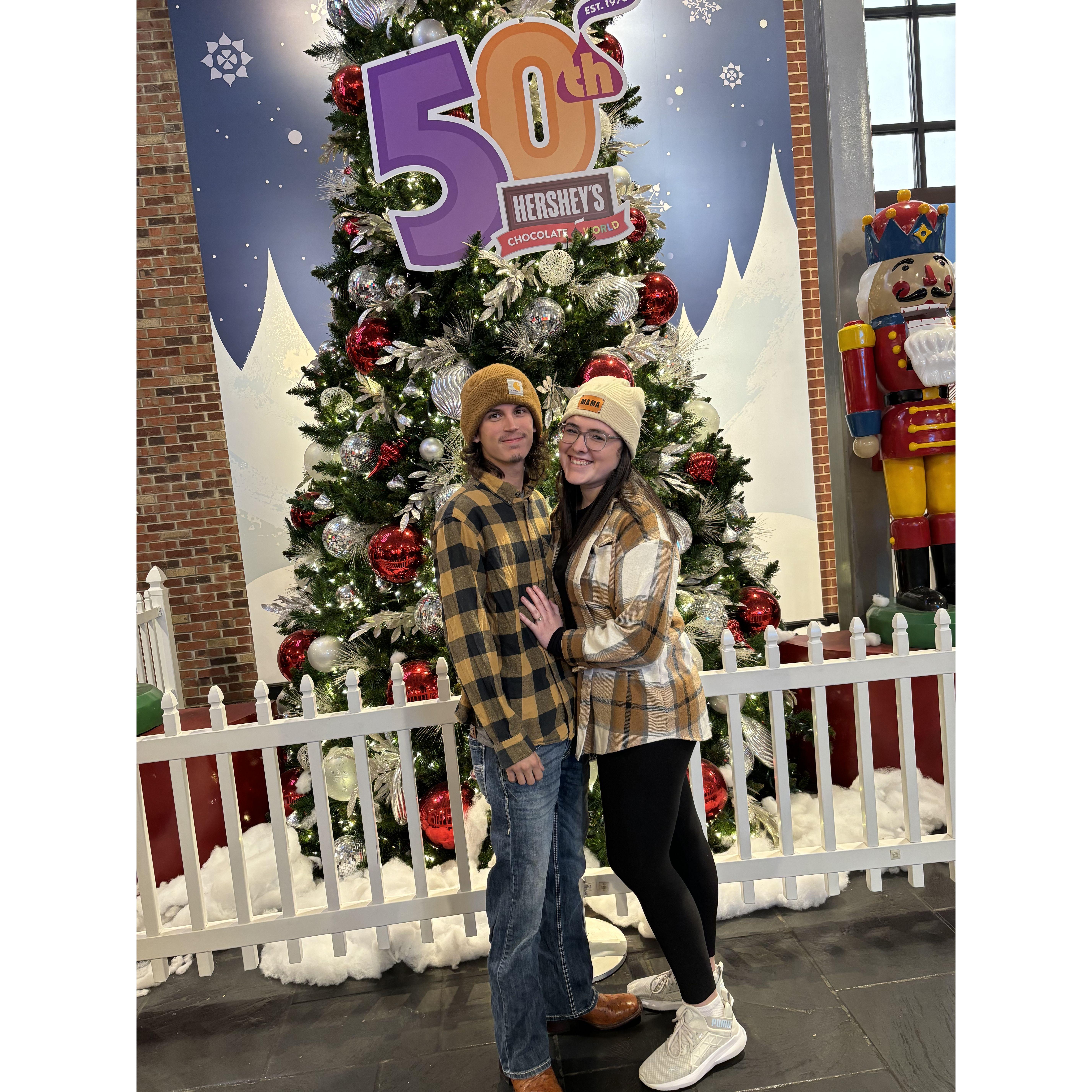 Our first Christmas, first roadtrip, and first time meeting the Pennsylvania family.