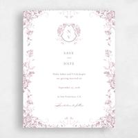 Pink Wedding Save the Date - Hattaway Portrait