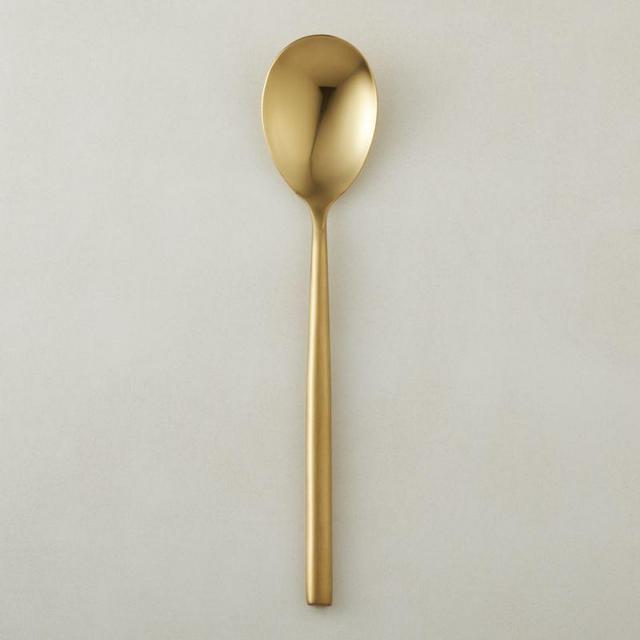 rush gold serving spoon