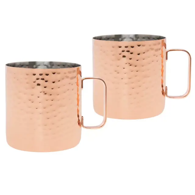Our Table™ Hammered Moscow Mule Mugs in Copper (Set of 2)
