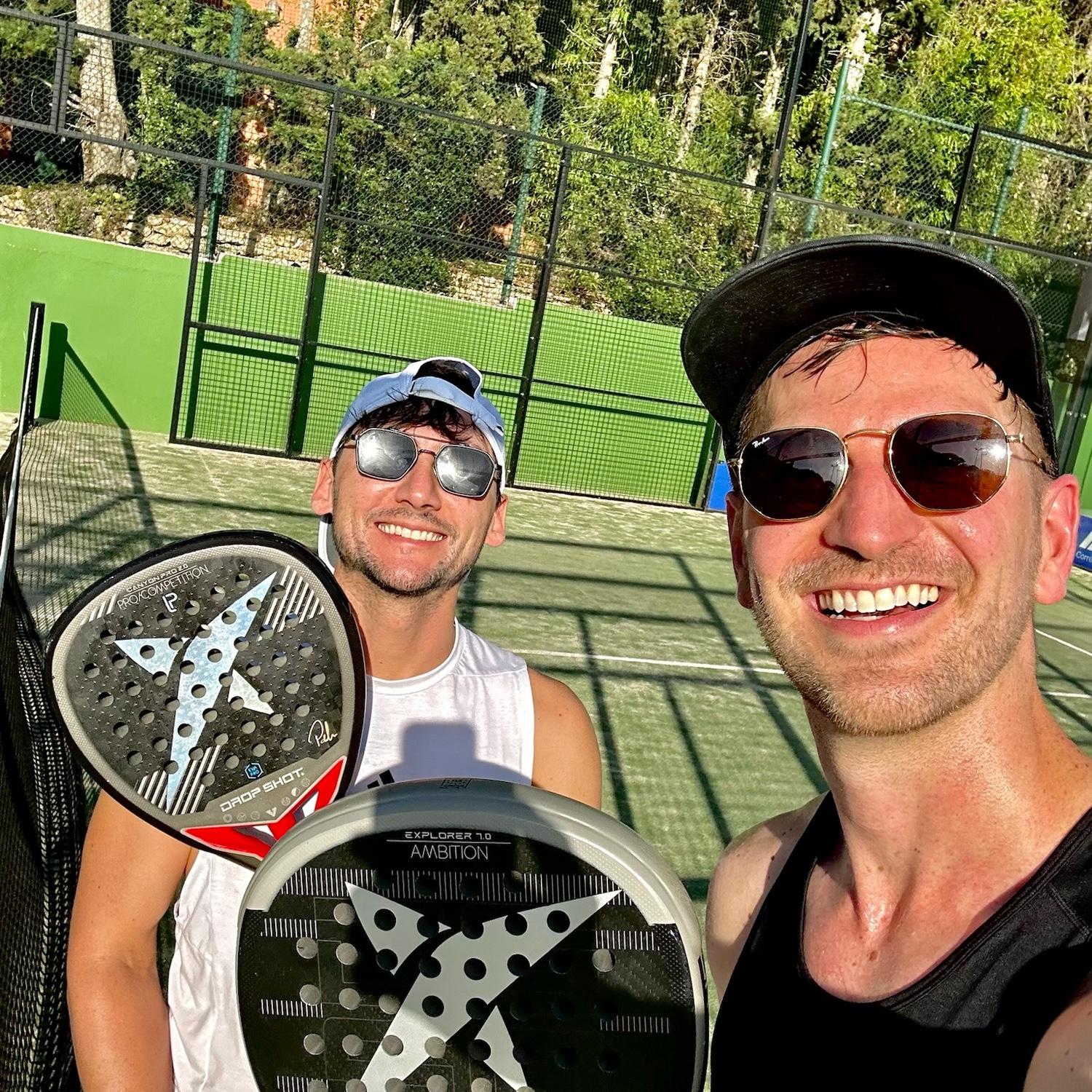 Padel lesson in Spain