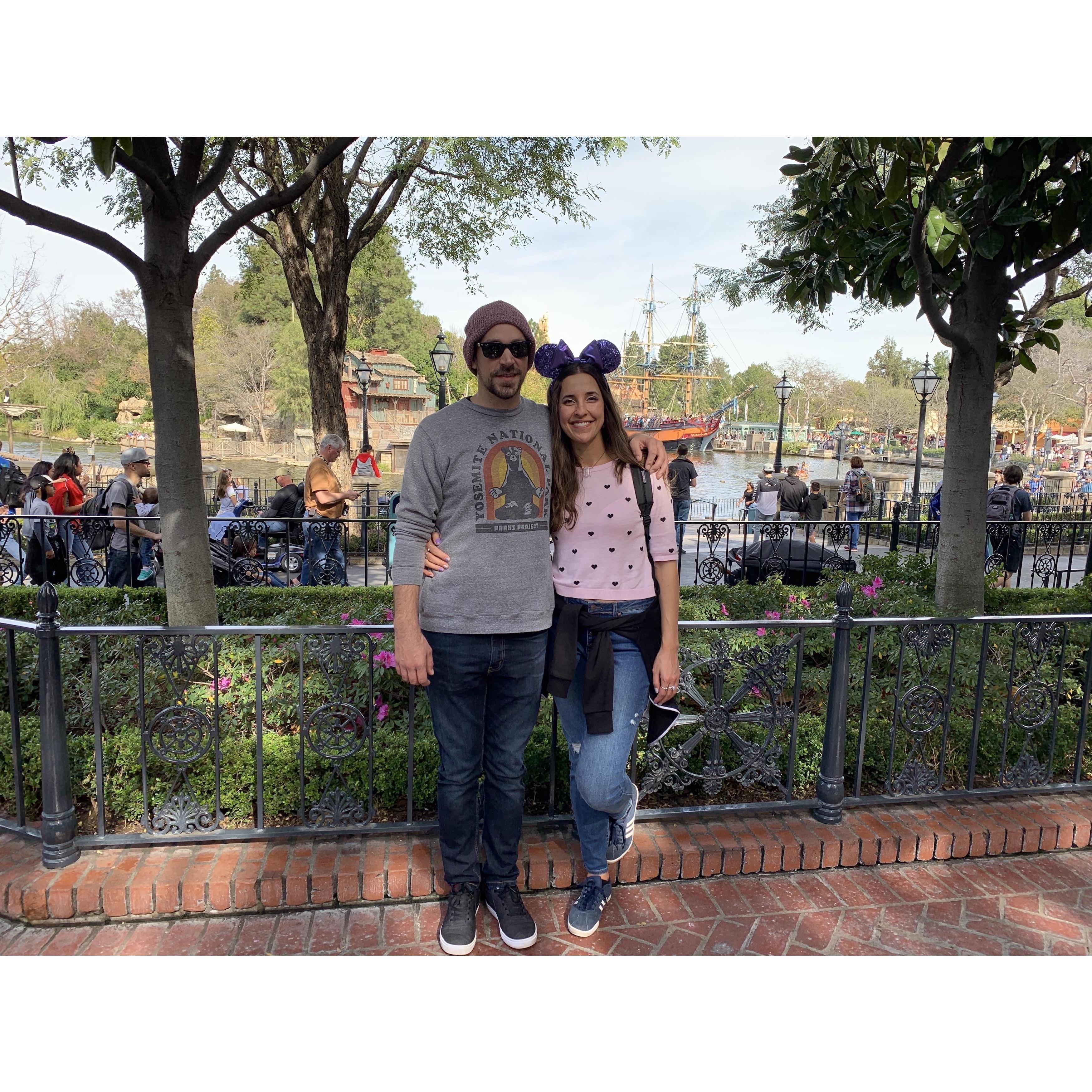 Celebrating Gia's 30th birthday at Disneyland