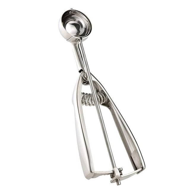 Solula-Stainless-Small-Cookie-Scoop, Food-grade 18/8 Stainless Steel, Easy Squeeze Handle, Size 60