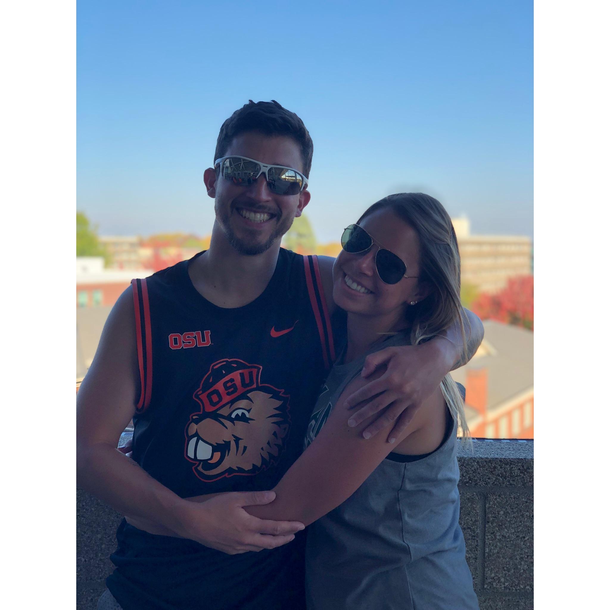 Elisa’s first Beavers game