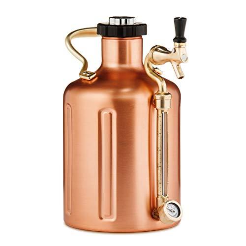 GrowlerWerks Copper uKeg Carbonated Growler, 128 oz