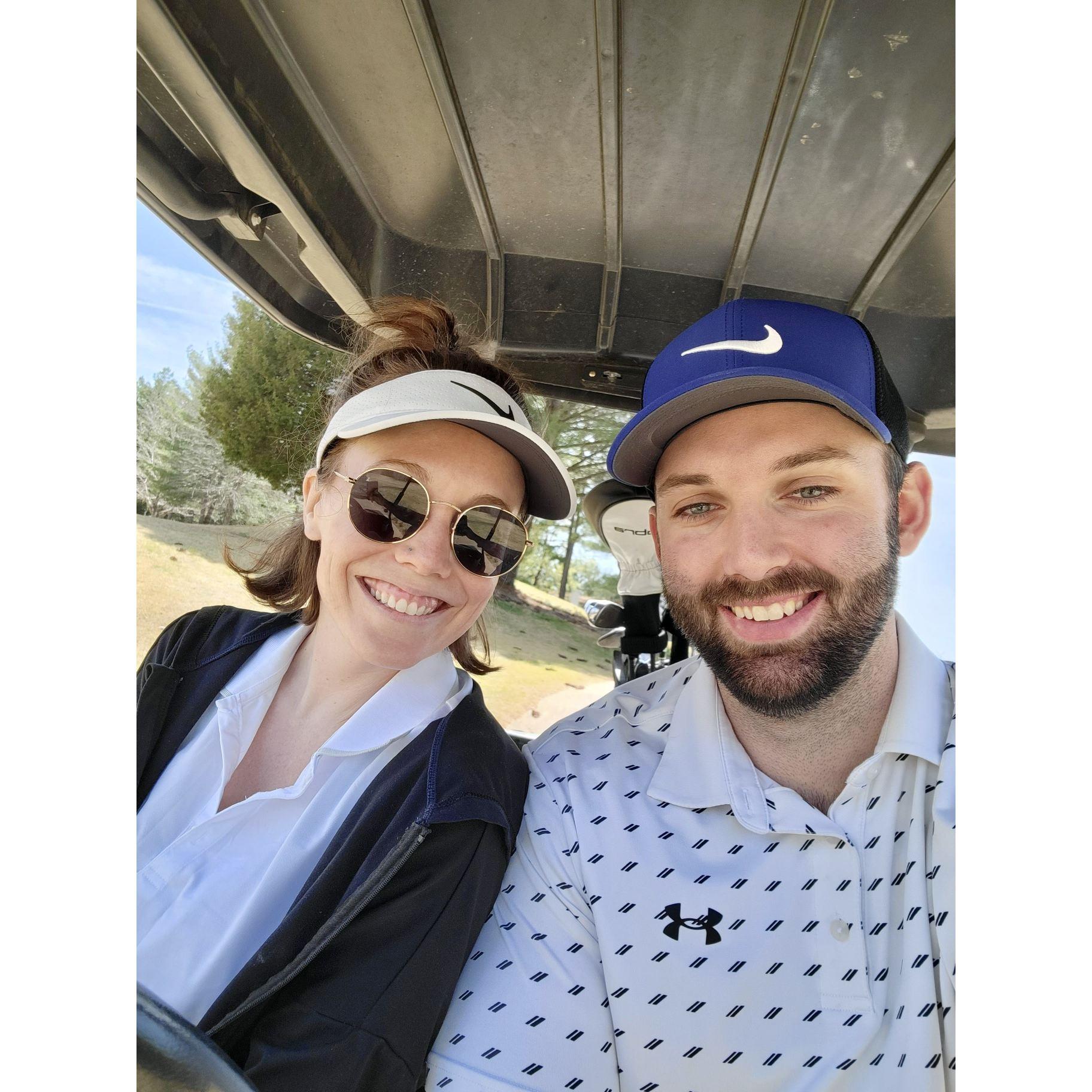 A little Saturday morning golf outing.