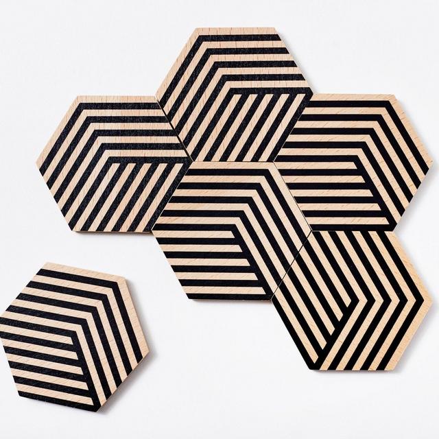 Table Tiles Optic - Black