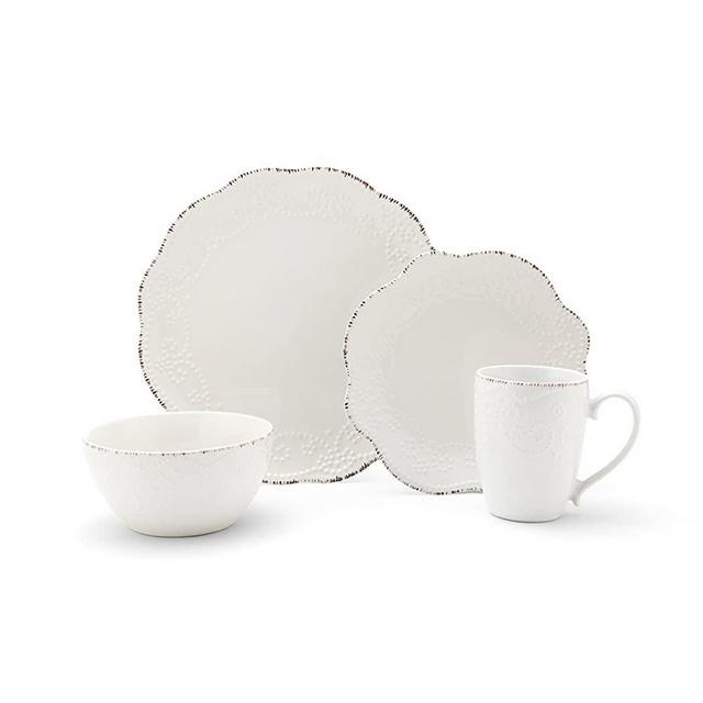 Pfaltzgraff Everly 16-Piece Stoneware Dinnerware Set, Service for 4