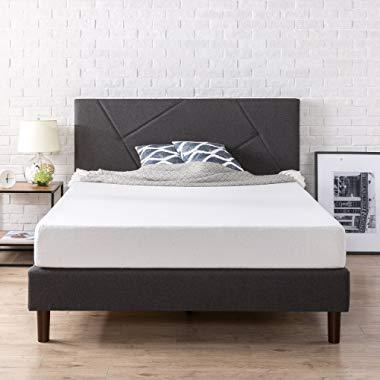 Zinus Upholstered Platform Bed, Queen