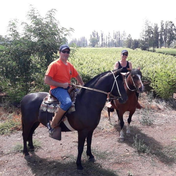 And even go horseback riding at the family vineyards in Curico, Chile - December of 2018