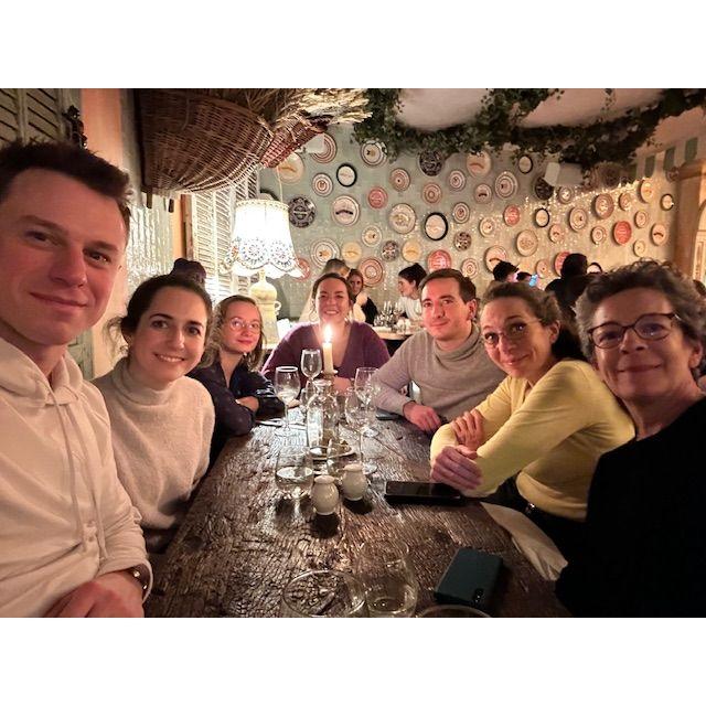 Dan and Sophie visiting her French family the first time in December 2022.