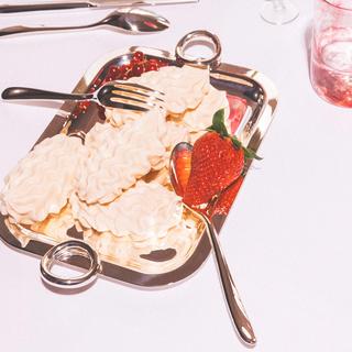 Vertigo Silver-Plated Small Tray with Handles