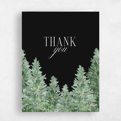 Black Wedding Thank You - Balsam Portrait
