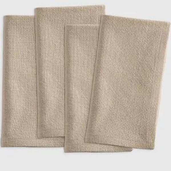 Organic Cotton Napkins (Set of 8) - Flax